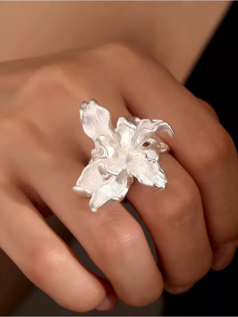 Floral Statement Handmade Ring - Picture 4 of 11